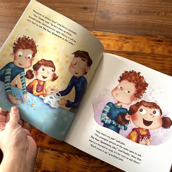 PJ Library The Best Four Questions Seder Jewish Paperback Book - Picture 3 of 8